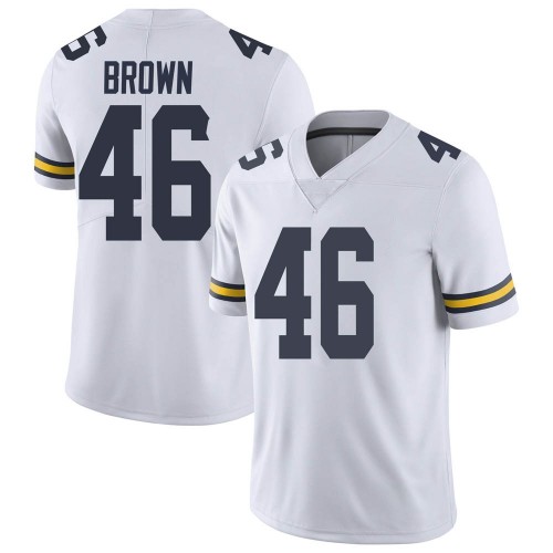 Matt Brown Michigan Wolverines Youth NCAA #46 White Limited Brand Jordan College Stitched Football Jersey SHF2354DM